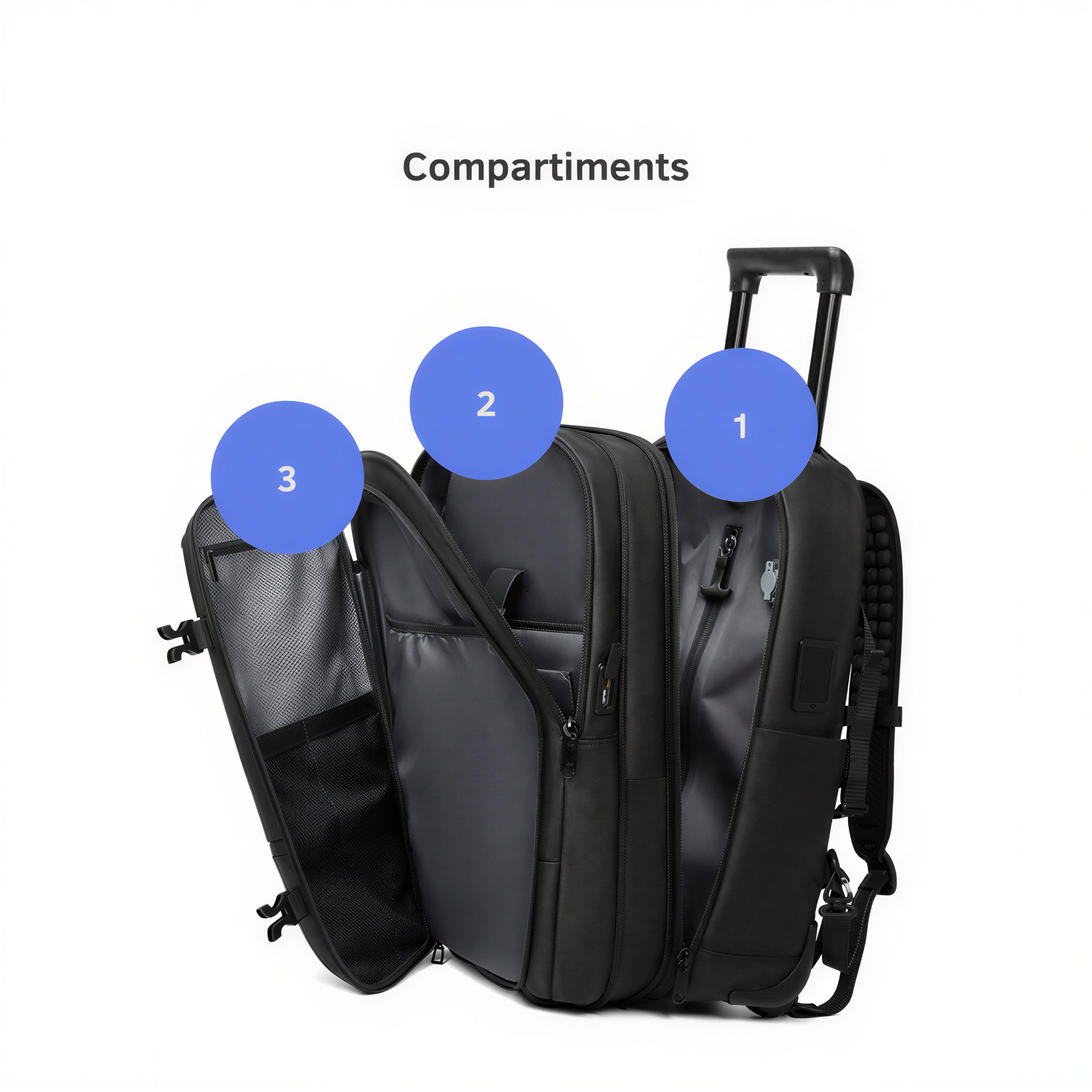 Sac à dos de compression à roulettes CompactSac Pro
