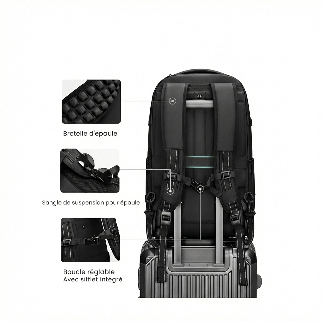 Sac à dos de compression à roulettes CompactSac Pro