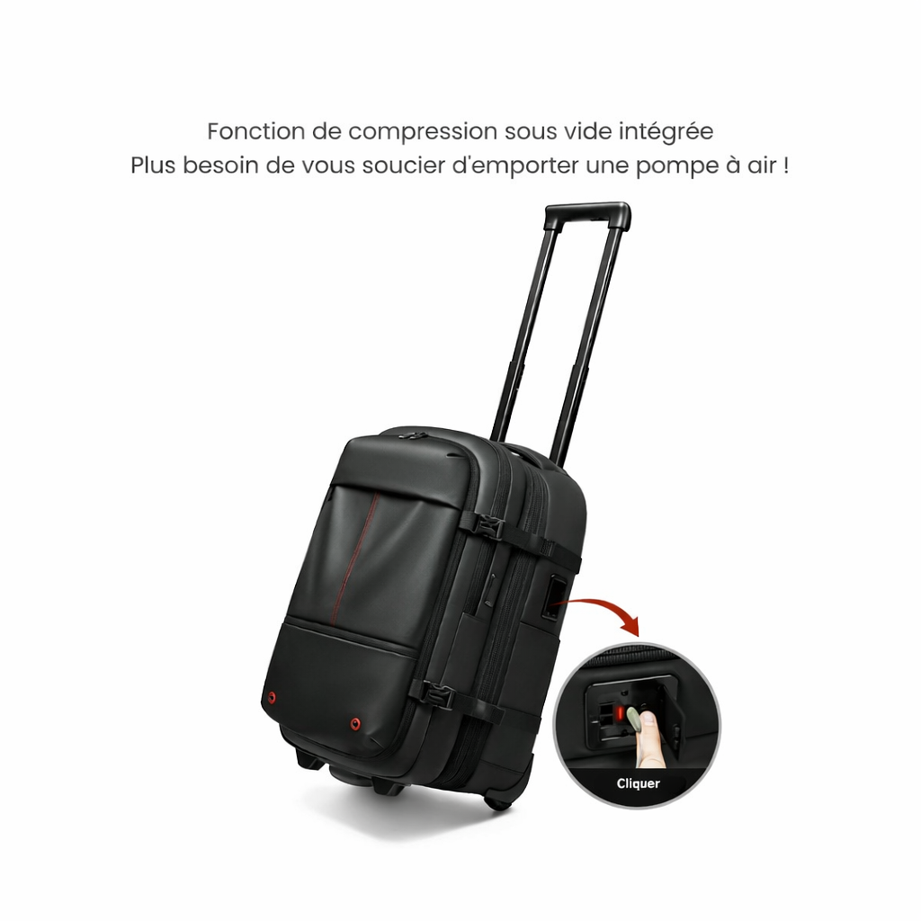 Sac à dos de compression à roulettes CompactSac Pro
